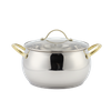 Wholesale Delicate Appearance Multi Function Apple Shape Cookware Stainless Steel Casserole Set Soup & Stock Pots With Lids