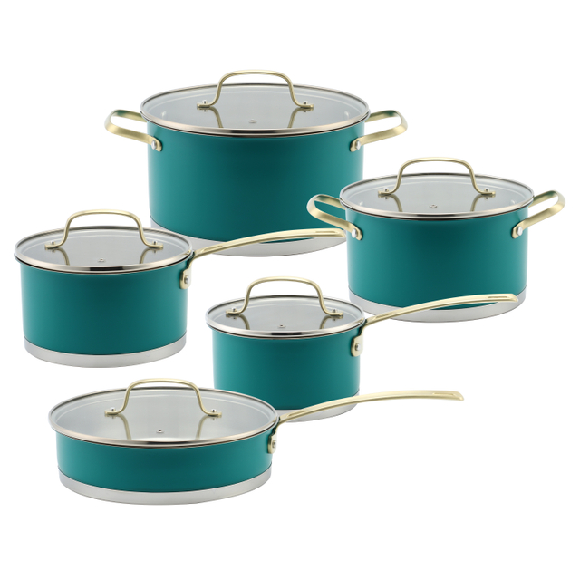 Wholesale Delicate Appearance Multi Function Thickening Base Cookware Stainless Steel Casserole Set Soup & Stock Pots With Lids