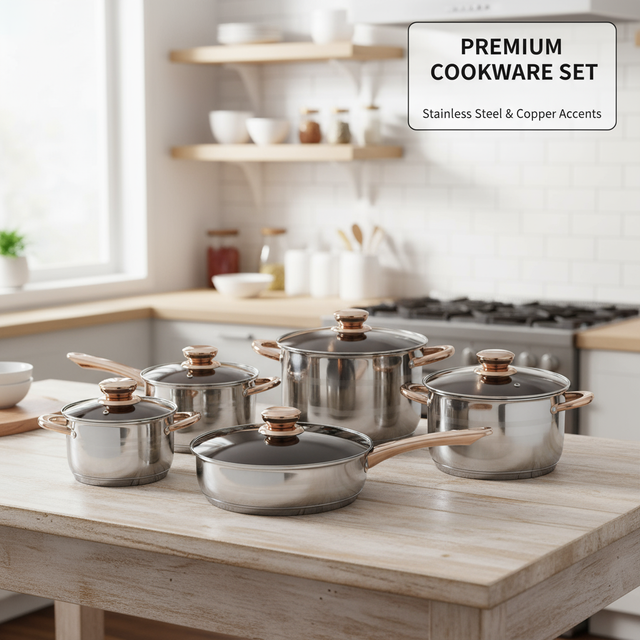 Wholesale Delicate Appearance Multi Function Thickening Base Cookware Stainless Steel Casserole Set Soup & Stock Pots With Lids