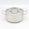 Wholesale 12 Piece 304 Stainless Steel Mirror Polish Pots and Pans Non-Toxic Kitchen Cookware Set with Stainless Steel Lid