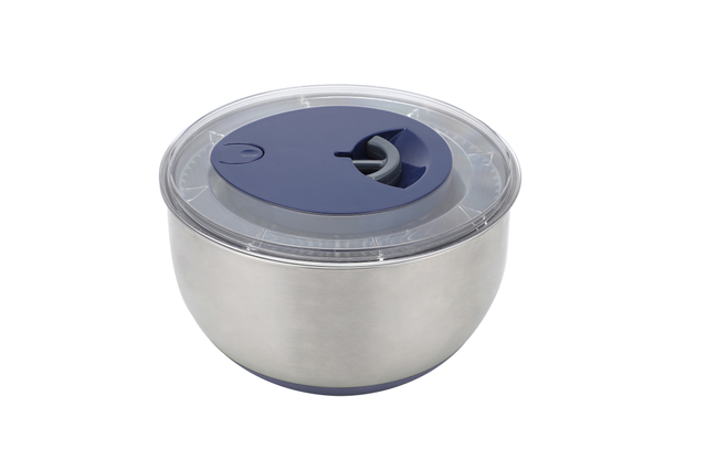 Stainless Steel Salad Spinner Slicer Fruit Vegetable Washer and Dryer Kitchen Vegetable Salad Spinner