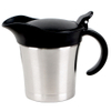 Kitchen Gadgets Stainless Steel Hinged Lid Gravy Boat Double Layered Sauce Pot Fruit Juicer Container