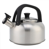  3L Stainless Steel Tea Kettle Round Whistling Stovetop Pot Food Grade Metal Teapot for Stove Top