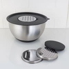 Wholesale Multi Stainless Steel Colander Basin Grater Strainer 3 in 1 Mixing Bowls With Basket Vegetable Cutter Colander Set