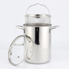 Asparagus Steamer Pot with Mesh Basket-3 Quart Stainless Steel Vegetable Cooker with Tempered Glass Lid