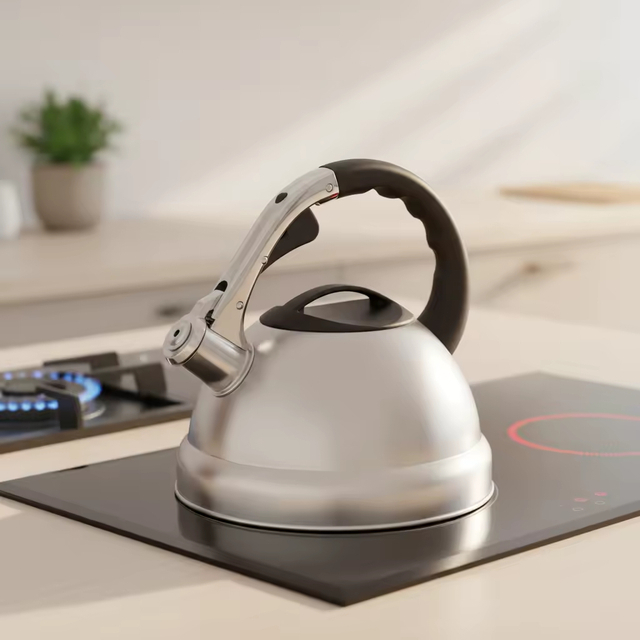 Factory Wholesale 2.7L Whistling Tea Kettle Pot Customized Color Stainless Steel Hot Water Teapot for ALL Stovetop