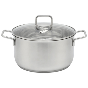 10PCS Stainless Steel Pots and Pans Set with Handle Kitchen Cookware Induction Pots Sets with Glass Lids with All Stovetops