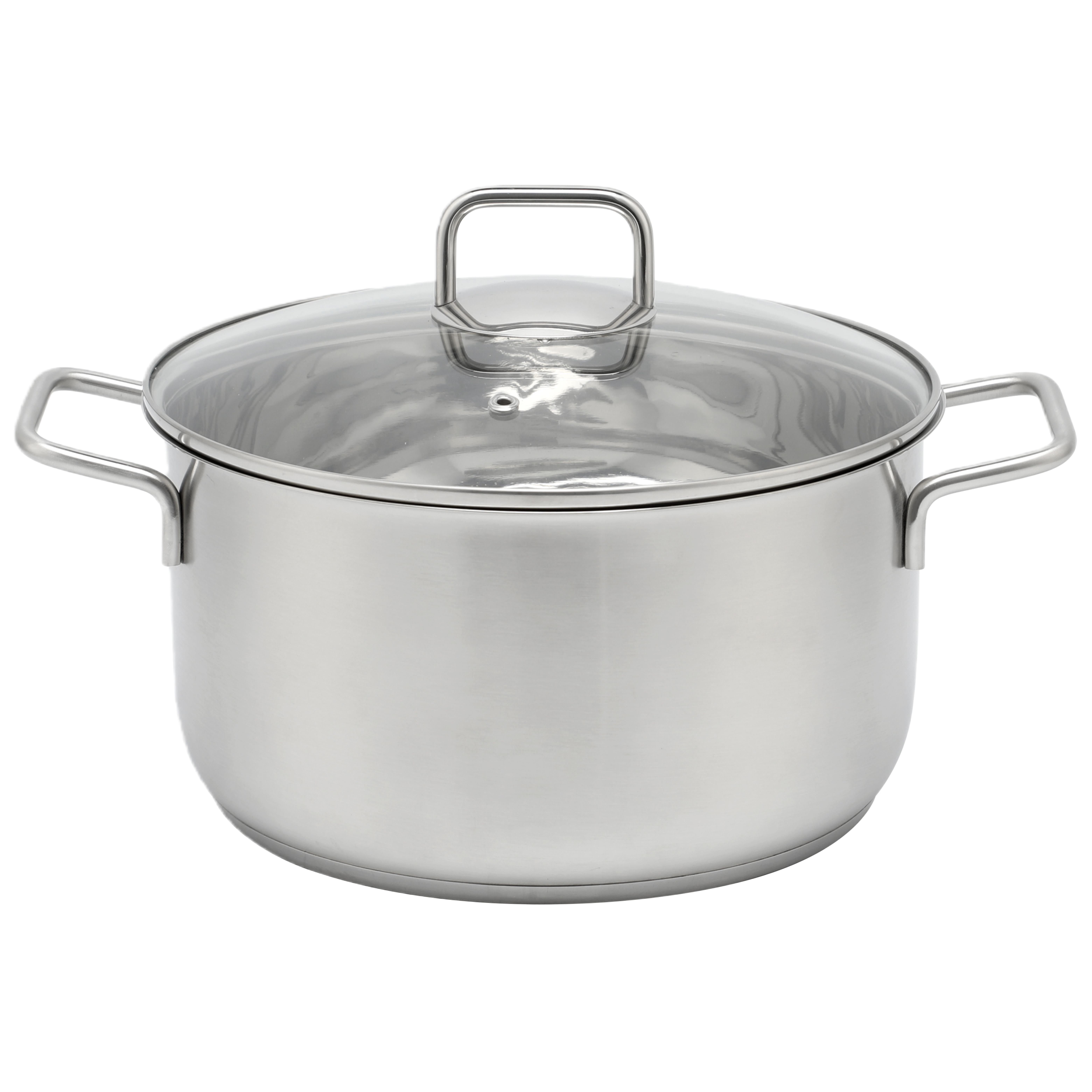 10PCS Stainless Steel Pots and Pans Set with Handle Kitchen Cookware Induction Pots Sets with Glass Lids with All Stovetops