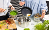 Hot Sale Cooking Pot Heavy Weight 5-ply Base Stainless Steel Casserole Soup Pot Stock Pots Frypan with Stainless Steel Handle