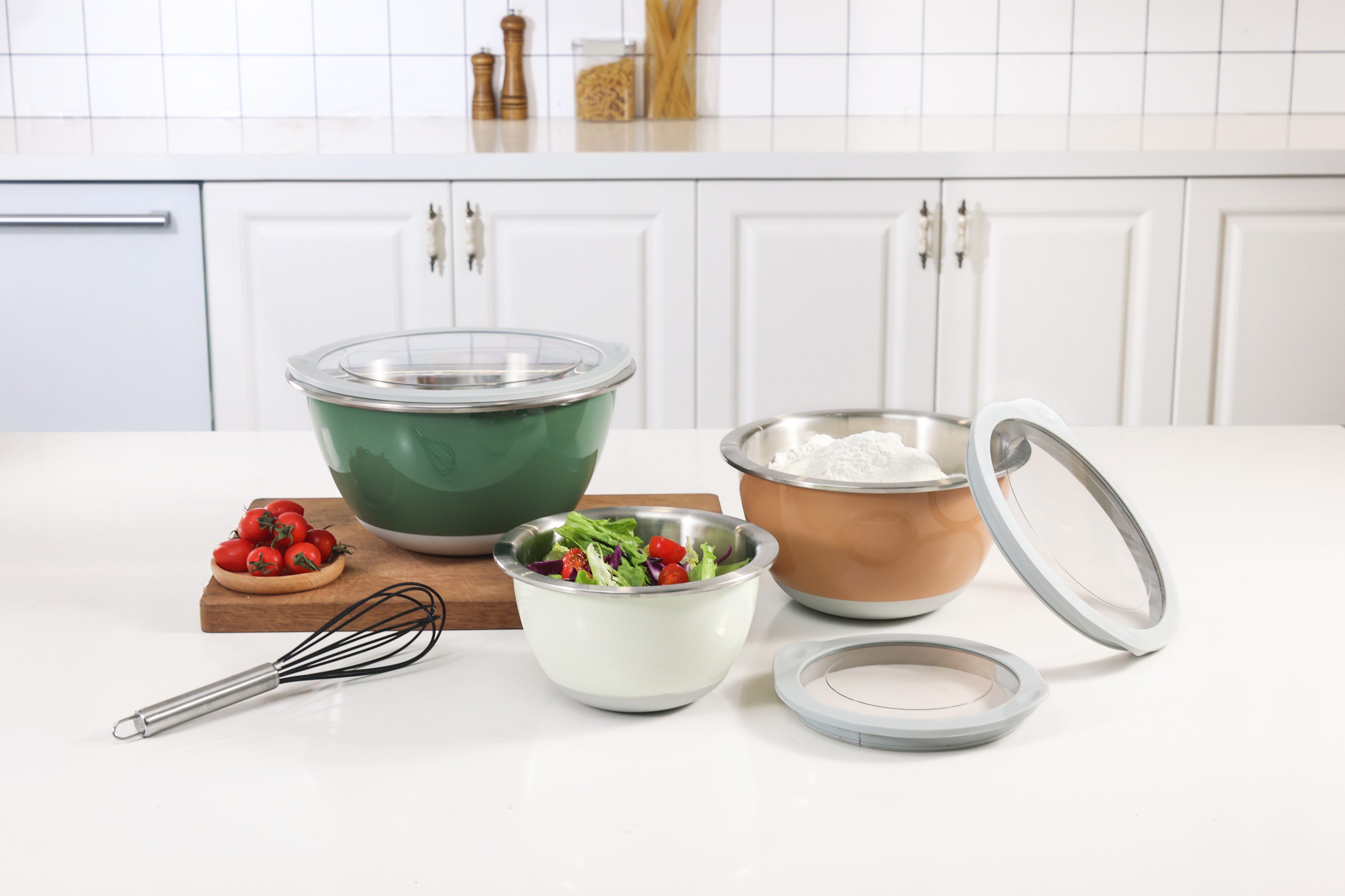 Plastic Outside Mixing Bowl Set