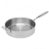 High Quality 316 Stainless Steel Cook Saute Pan Three Layer Steel Double Ear Frying Pan Rapid Heat Conduction Sauting Fry Pan