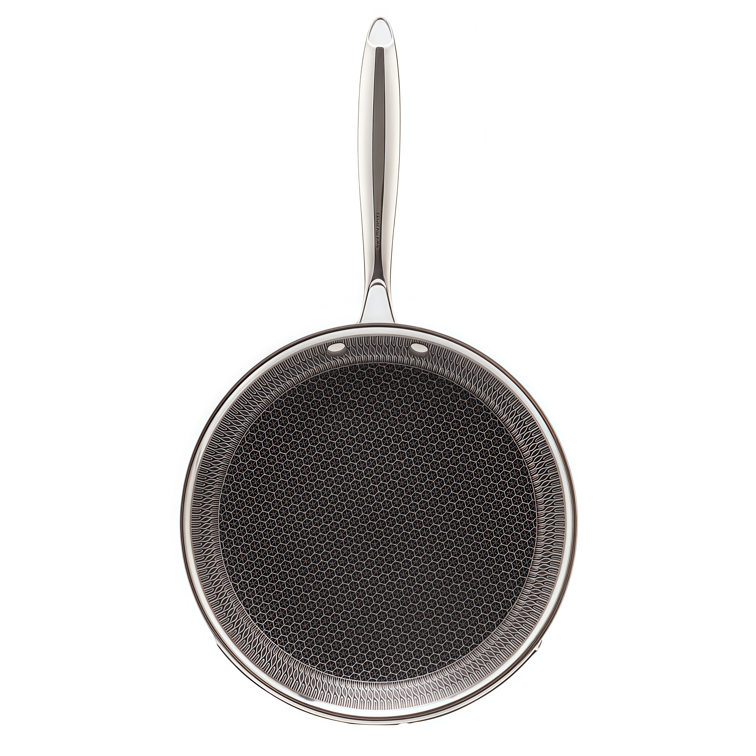 9/10/12 Inch Cookware Triply Hybrid Stainless Steel Griddle Pan Pizza Tray Pancake Pan Nonstick PFOA Free Ceramic Coating Frying Pan Skillets