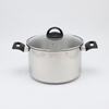 Wholesale Custom 9 Piece Gold Handle Stainless Steel Impact Bonded Bottom Pots And Pans Non-Toxic Kitchen Cookware Set
