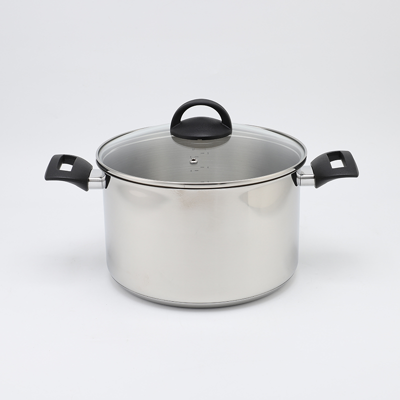 Wholesale Custom 9 Piece Gold Handle Stainless Steel Impact Bonded Bottom Pots And Pans Non-Toxic Kitchen Cookware Set