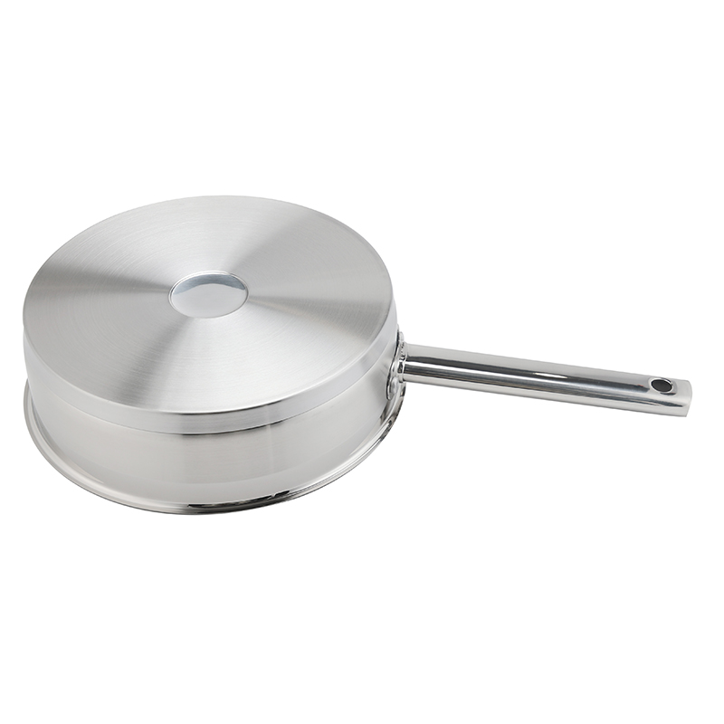 Wholesale Custom 10 Piece Stainless Steel Impact Bonded Bottom Pots And Pans Non-Toxic Kitchen Cookware Set