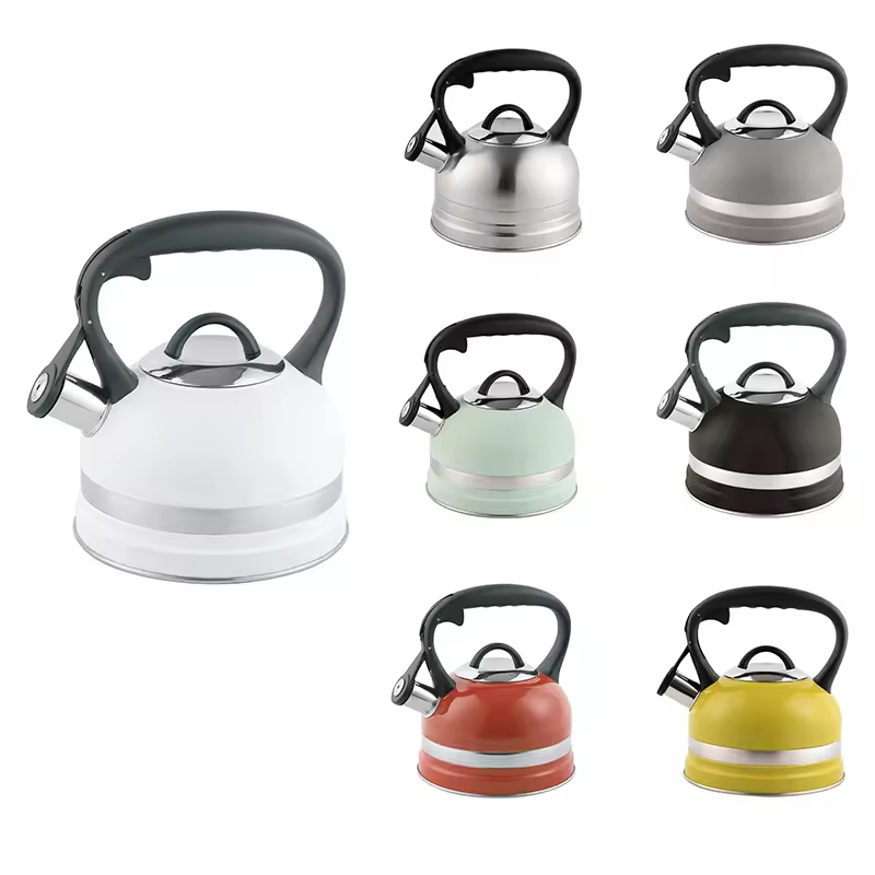 2.3L Stainless Steel Whistle Water Tea Pot Kitchen Home Stovetop up Whistling Kettle
