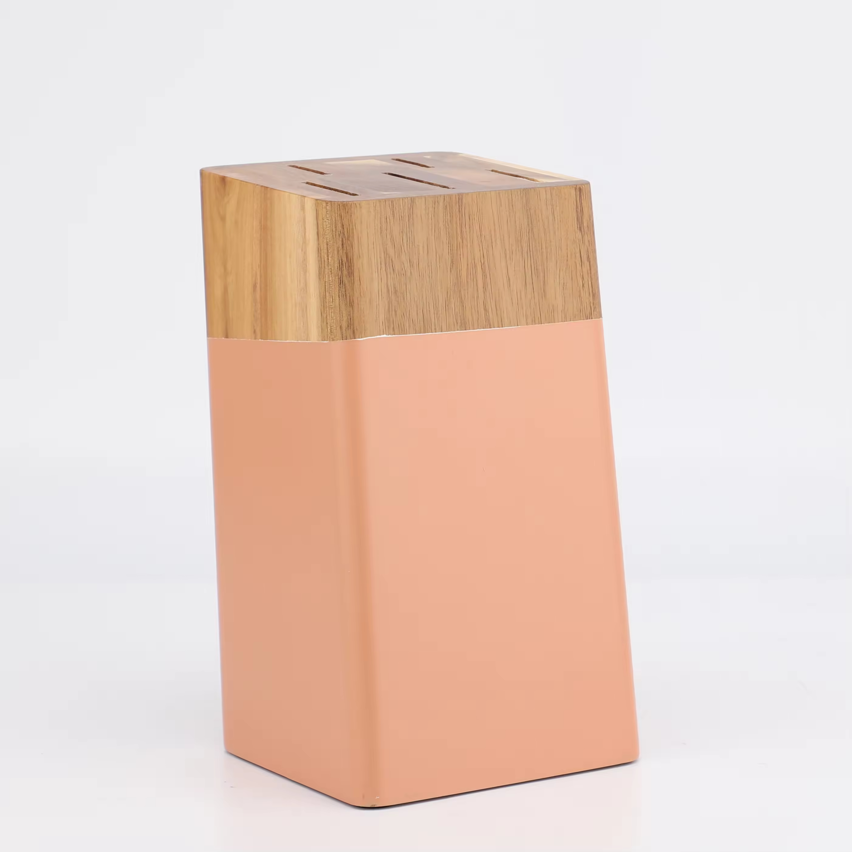 Kitchen Knife Set 6-Piece Stainless Steel with Hollow Handle and Acacia Wood Block Direct From Factory Kitchen Utensils