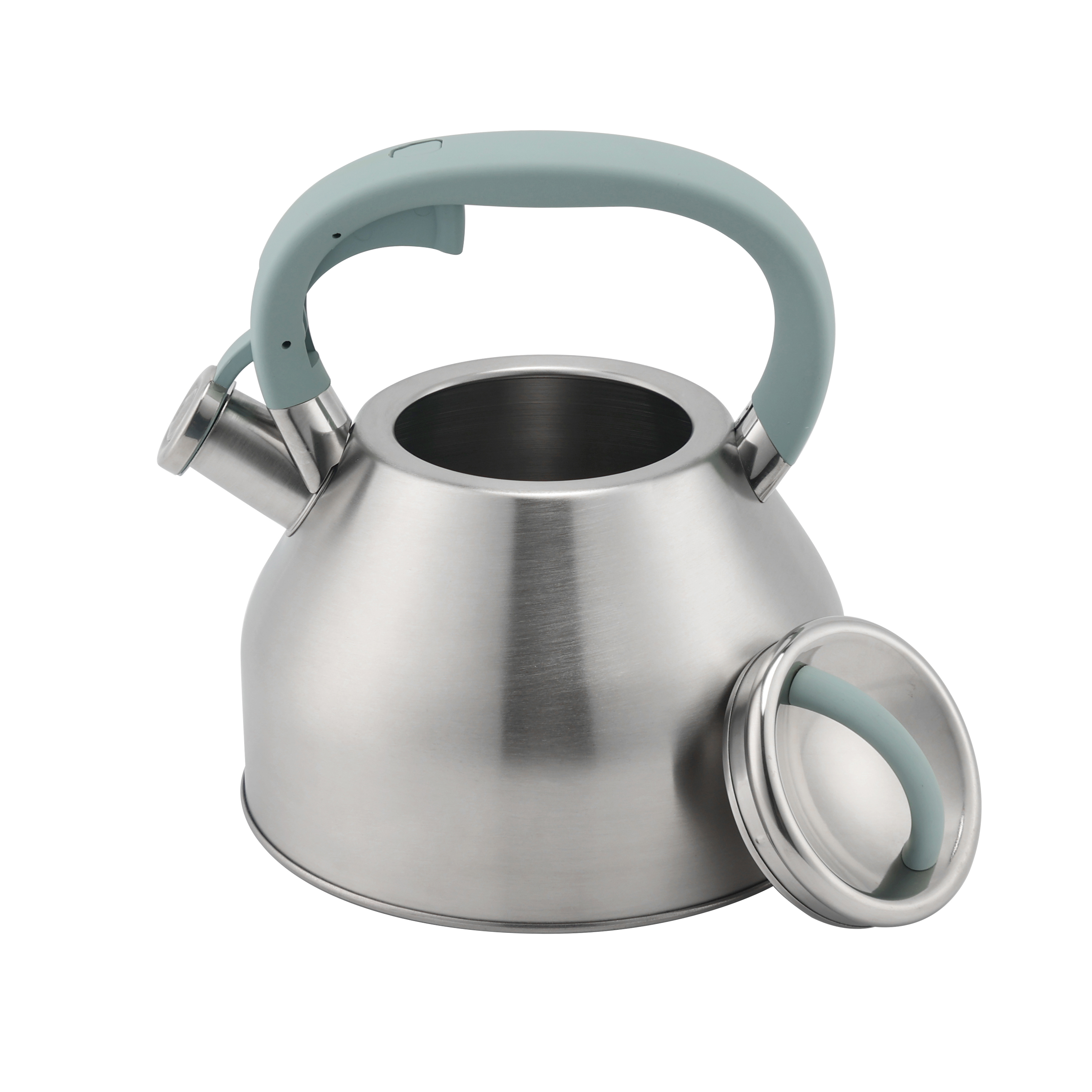 Modern 3L Stainless Steel Whistling Kettle Tea Teapot with Bakelite Handle Home Kitchen Induction Stove Top Metal Construction