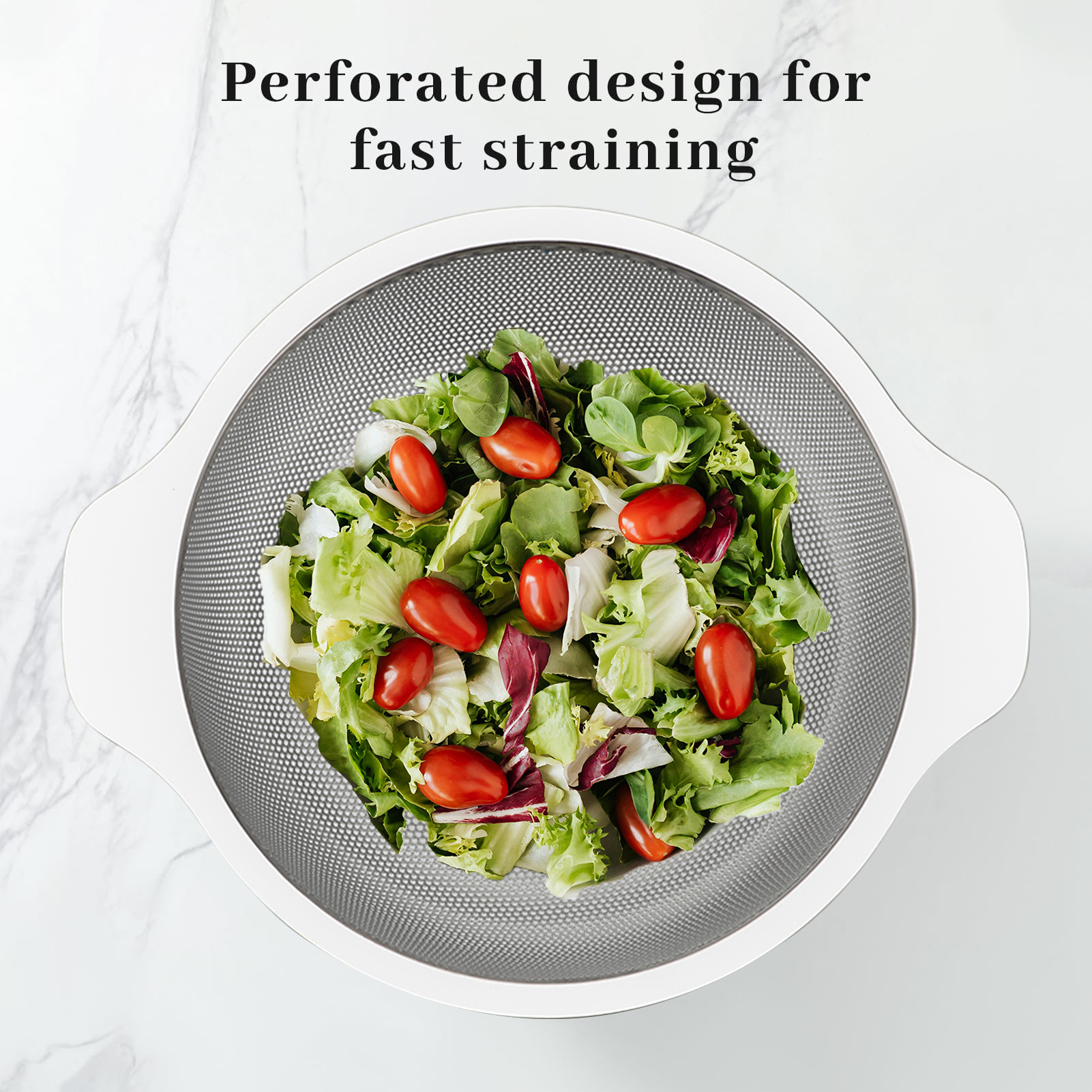 Stainless Steel Mesh Strainer Colander Home Kitchen Food and Fruit Organizer