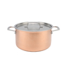 Popular Kitchen Cookware Set 3ply Copper Casserole Stainless Steel Casserole Cooking Pot