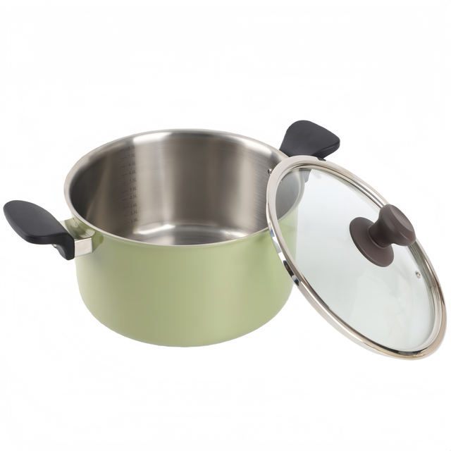 Wholesale Delicate Appearance Multi Function Double-layer thickening Cookware Stainless Steel Casserole Set Soup & Stock Pots With Lids