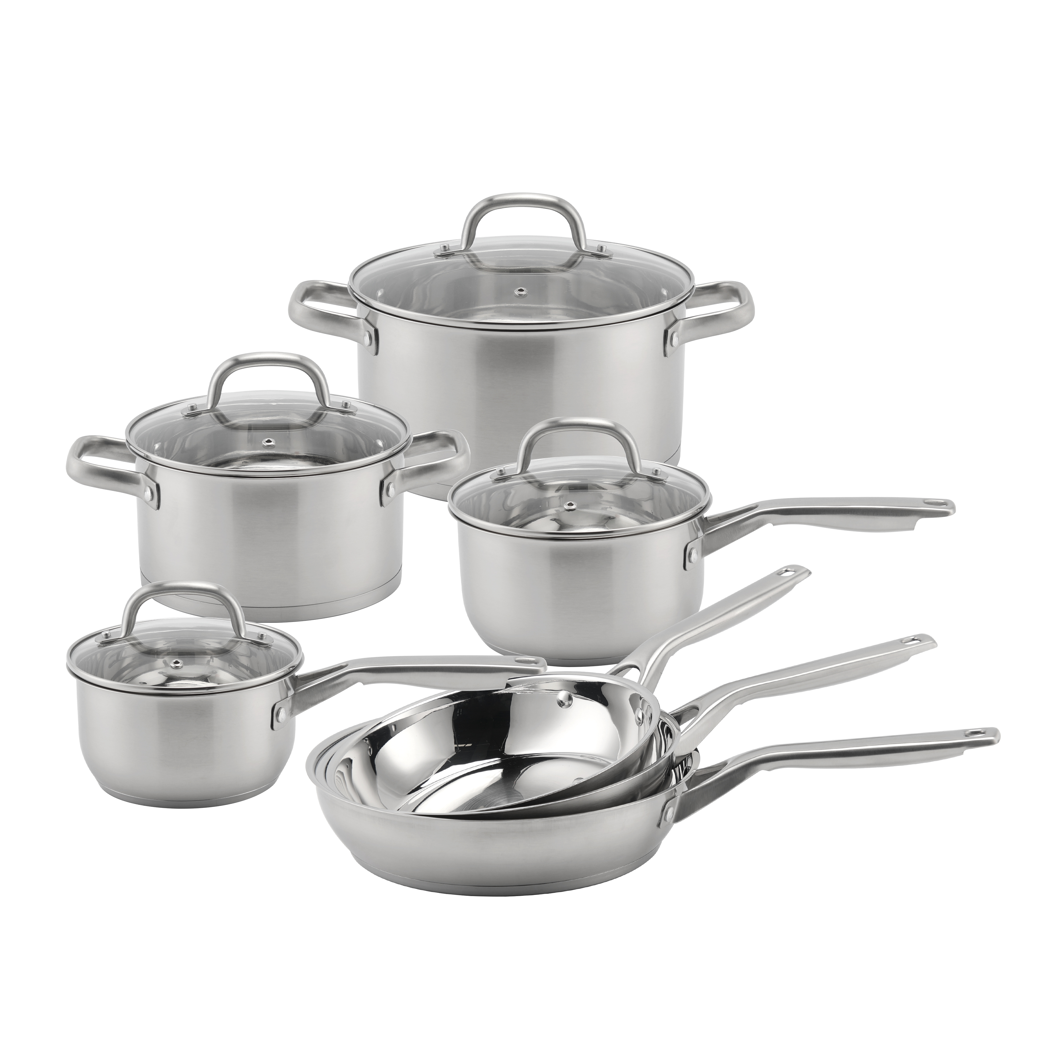 Wholesale Delicate Appearance Multi Function Thickening Base Cookware Stainless Steel Casserole Set Soup & Stock Pots With Lids