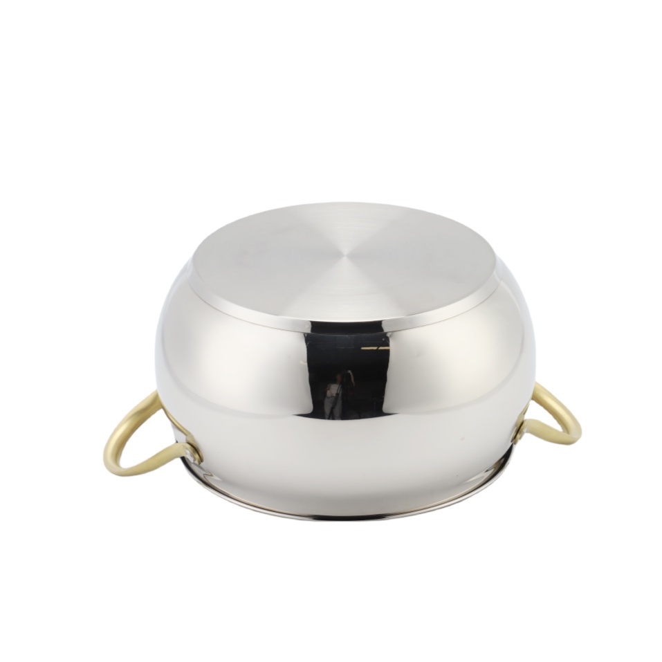 Wholesale Delicate Appearance Multi Function Apple Shape Cookware Stainless Steel Casserole Set Soup & Stock Pots With Lids