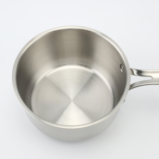 Wholesale Custom Kitchen Utensils Stainless Steel Cooking Pot Set Pots And Pans Set With Cast Iron Handle 8 Pieces Double Spout Cookware Set