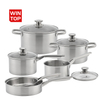 Wholesale Delicate Appearance Multi Function Thickening Base Cookware Stainless Steel Casserole Set Soup & Stock Pots With Lids