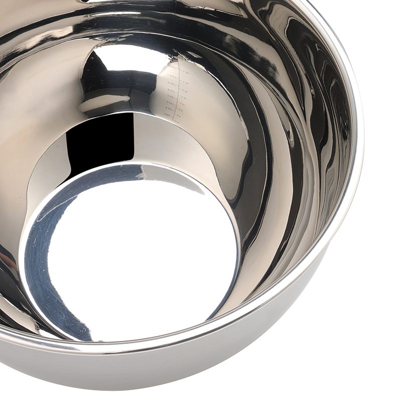 Wholesale High Quality Stainless Steel Salad Bowl Sets with Non Slip Base for Mixing Baking