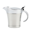 Kitchen Gadgets Stainless Steel Hinged Lid Gravy Boat Double Layered Sauce Pot Fruit Juicer Container