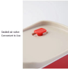 New Design 304 Stainless Steel Fresh-keeping Box Snap-on Student Special Lunch Box Office Worker Portable Partition Lunch Box