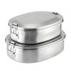 Stainless Steel Sandwich Box School Metal Bento Lunch Box Kids Food Container With Lid With Leakproof Lid