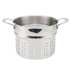 Factory Supply Kitchenware 8 Liter Stainless Steel Pasta Cooker 24cm Pasta Cooker Steamer Multi-Pot