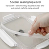 Design 304 Stainless Steel Fresh-keeping Box Snap-on Refrigerator Storage Tin Box Heating Food Grade Microwave sealed Box