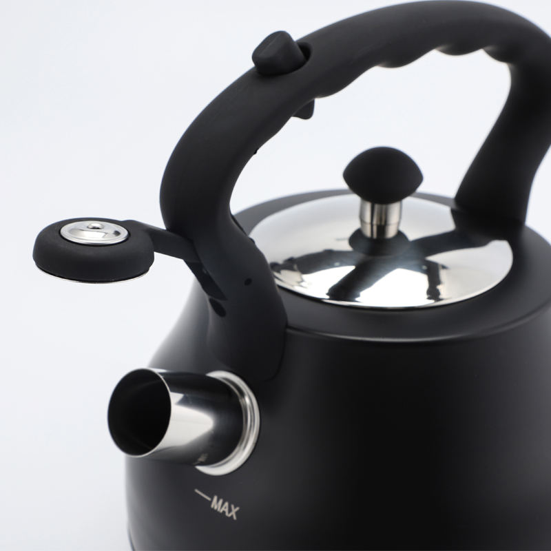 2.7L Black Color Painting Kettle Whistling Tea Pot Stainless Steel Whistle Stove Top Kettle