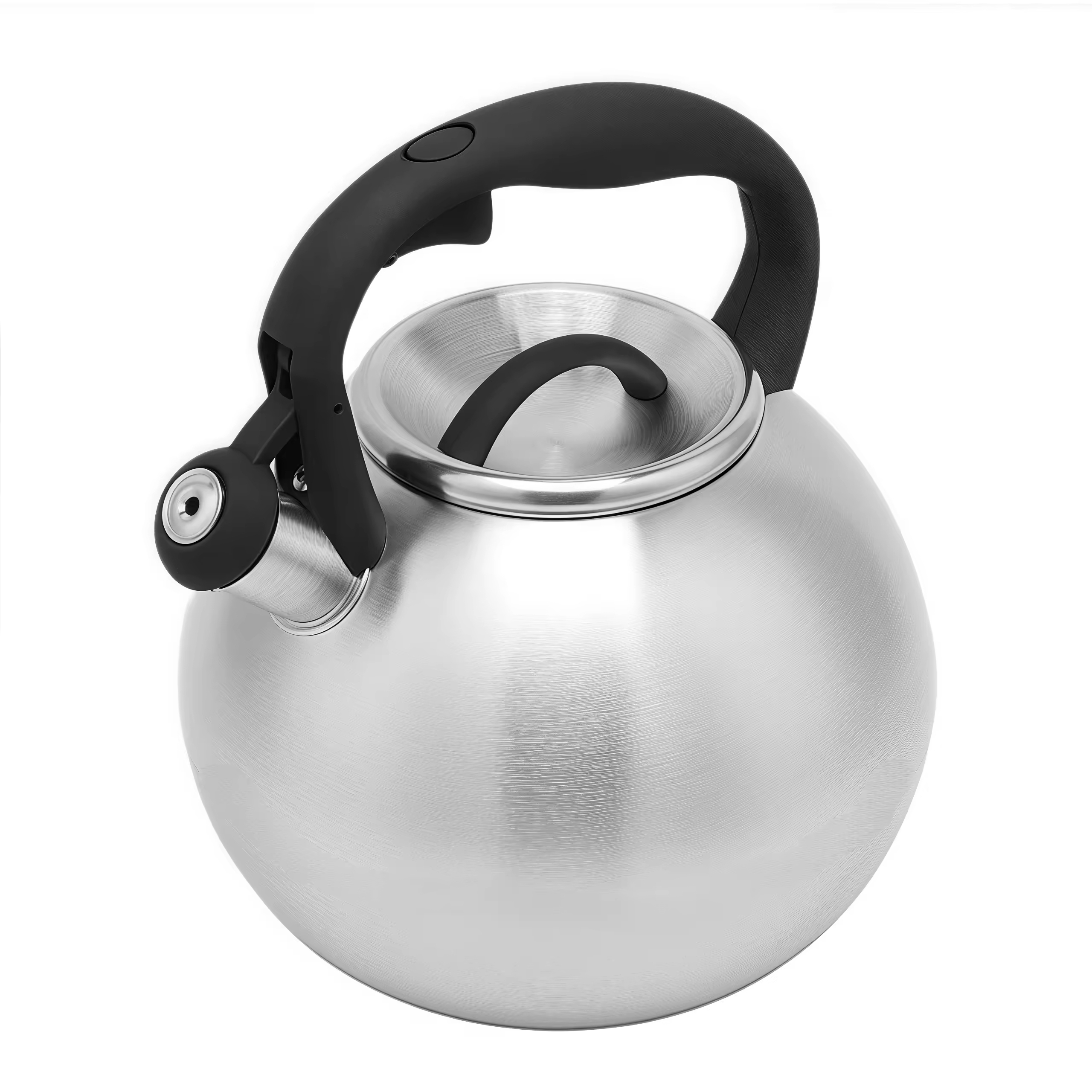 Modern 4L Stainless Steel Whistling Tea Kettle Induction Stove Top Water Pot with Bakelite Handle for Home Kitchen Use