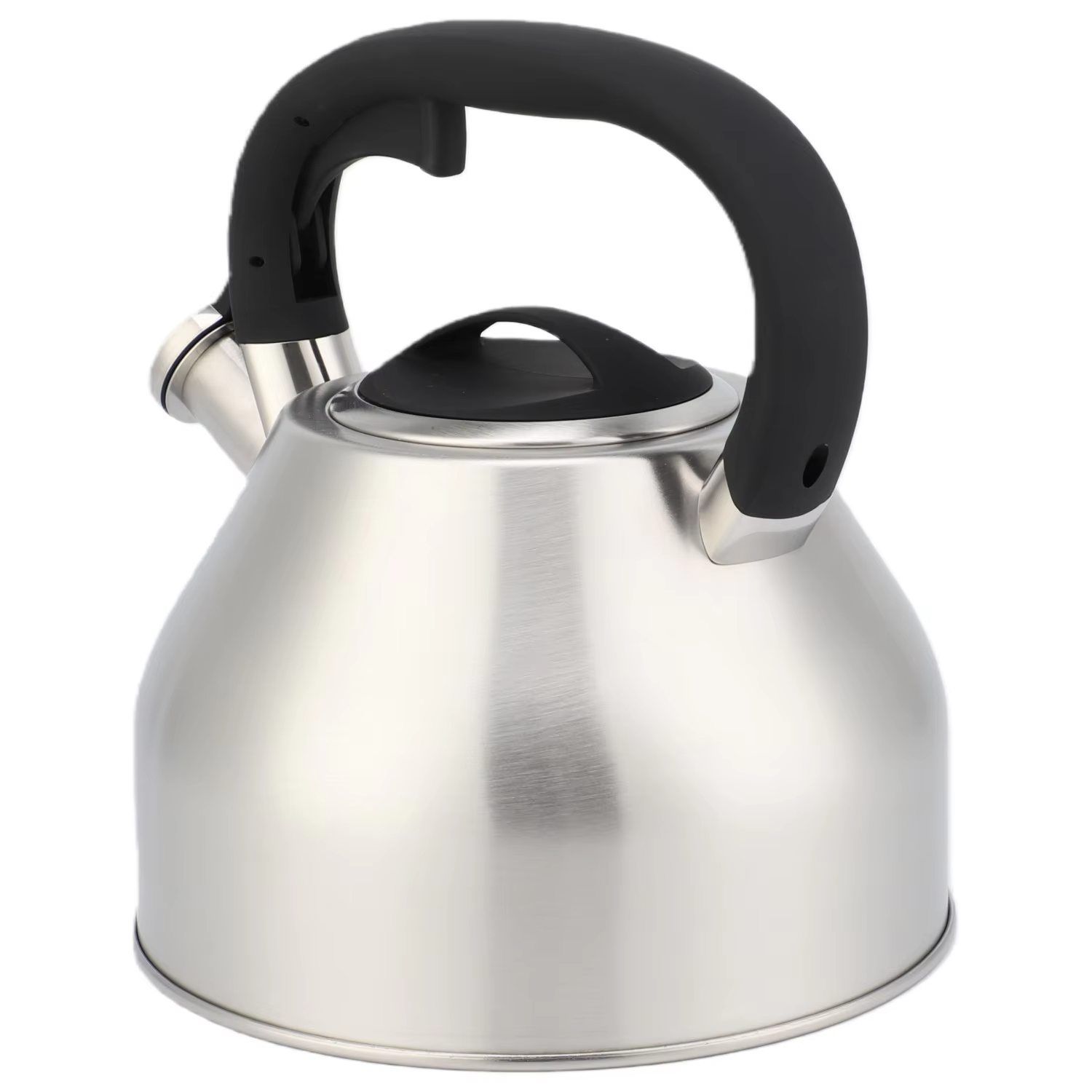 Modern 3L Stainless Steel Whistling Kettle Tea Teapot with Plastic Handle Home Kitchen Induction Stove Top Metal Construction