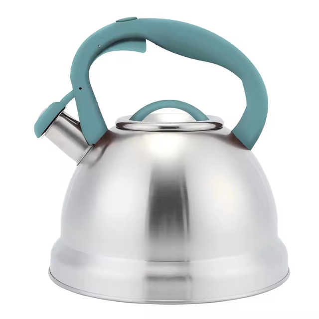 Factory Wholesale 2.8-3L Whistling Tea Kettle Tea Pot Customized Color Stainless Steel Hot Water Teapot for ALL Stovetop