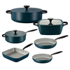 9PCS Customizable Ceramic Non Stick Pans and Pots Set Induction Cast Aluminum Ceramic Cookware Set Pots and Pans Set