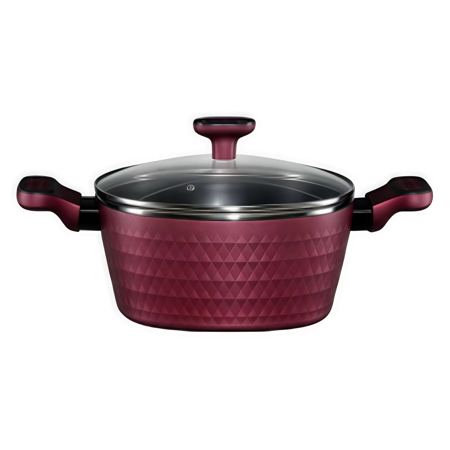 12 PCS 3D Diamond Series Customizable Ceramic Non Stick Pans and Pots Set Induction Cast Aluminum Ceramic Cookware Set