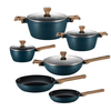 10 PCS Factory Customizable Ceramic Non Stick Pans and Pots Set Induction Forged Aluminum Cookware Set PFOA & PFOS FREE