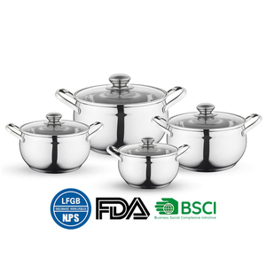 Hot Sale Apple Shape Cooking Pot Heavy Weight 5ply Base Stainless Steel Casserole Soup Pot Stock Pot with Stainless Steel Handle