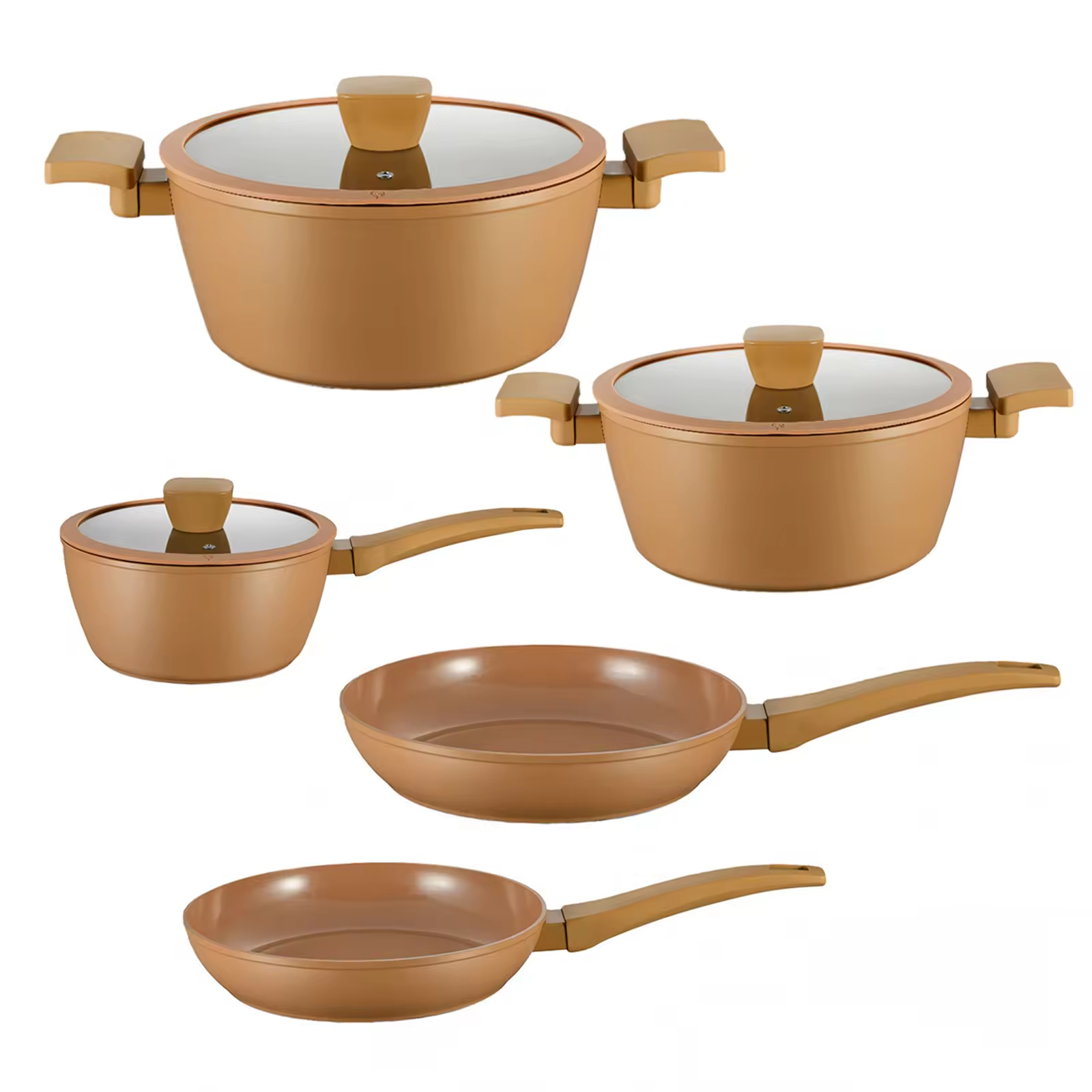 Factory Customizable Ceramic Non Stick Pan Frying Pan Egg Pan Fry Pan Cookware Chef's Pan PFOA Free Induction Compatible