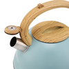 Factory Wholesale 3L Whistling Tea Kettle Tea Pot Customized Color Stainless Steel Hot Water for ALL Stovetop with Wood Handle