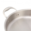 High Quality 316 Stainless Steel Cook Saute Pan Three Layer Steel Double Ear Frying Pan Rapid Heat Conduction Sauting Fry Pan with Steel Lid
