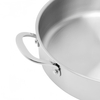 High Quality 316 Stainless Steel Cook Saute Pan Three Layer Steel Double Ear Frying Pan Rapid Heat Conduction Sauting Fry Pan