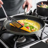 9/10/12 Inch Cookware Triply Hybrid Stainless Steel Griddle Pan Pizza Tray Pancake Pan Nonstick PFOA Free Ceramic Coating Frying Pan Skillets