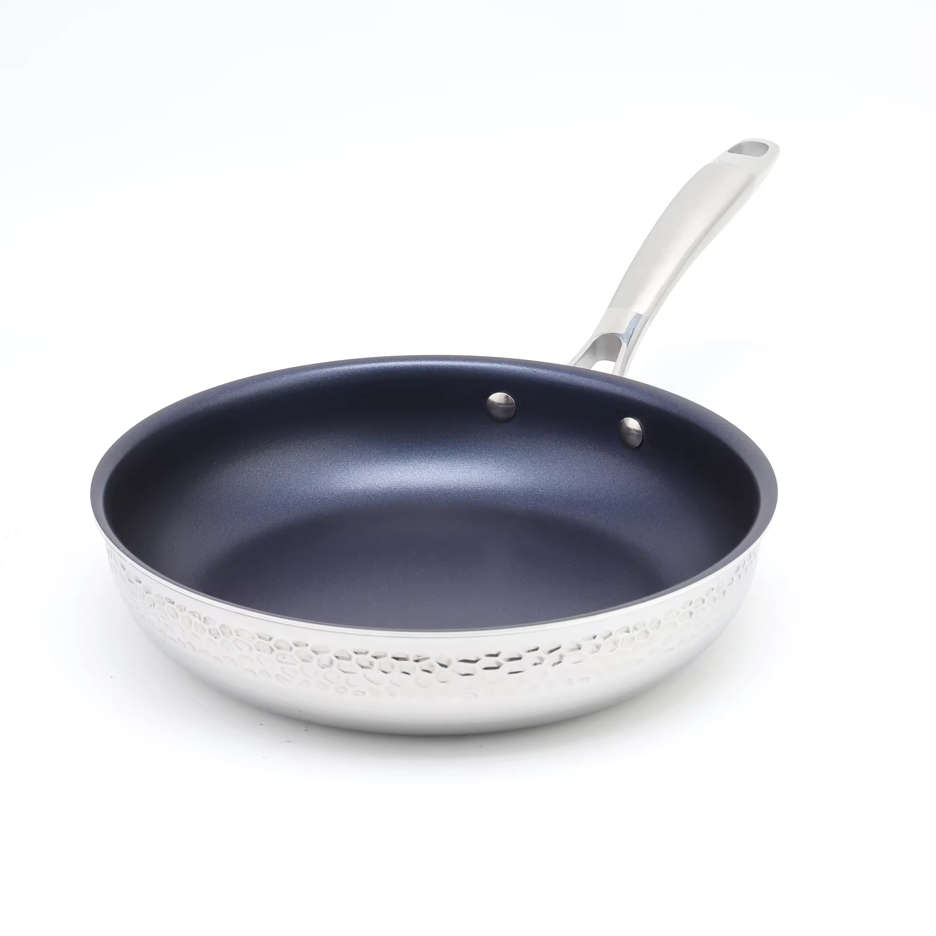 High Quality 6pcsTri-ply Stainless Steel Pots and Pans Hammered Cookware Set