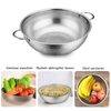 New Stainless Steel Kitchen Strainer Colanders with Handle Kitchen Food Strainer Basket for Washing Vegetable Fruit Vegetable